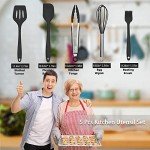 5-Piece Silicone Kitchen Utensil Set with Holder
