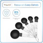 Stackable Measuring Cups & Spoons Set - Black
