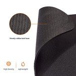 Amazon Basics Square Mouse Pad, Cloth with Rubberized Base, Standard, Black