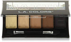 L.A. COLORS Matte Eyeshadow Palette - Brown Tweed