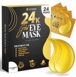 Gold Under Eye Patches for Puffiness (24 Pairs)