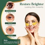 Gold Under Eye Patches for Puffiness (24 Pairs)