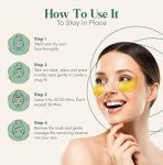 Gold Under Eye Patches for Puffiness (24 Pairs)