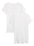 GAP Women's 2-Pack Crewneck Tees, White