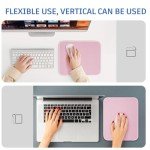 Pink Mouse Pad, Nice and Cute Mouse Pad, Splash-Proof Textured 10.2 x 8.2Inch, Stitched Edge Non-Slip Waterproof Rubber Mouse Pad
