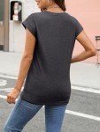 Summer Casual Cap Sleeve T-Shirt for Women