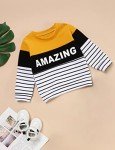 Toddler Boys Letter Long Sleeve Sweatshirt & Pants Set
