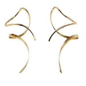 Spiral Threader Earrings for Women - 14K Gold