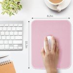 Pink Mouse Pad, Nice and Cute Mouse Pad, Splash-Proof Textured 10.2 x 8.2Inch, Stitched Edge Non-Slip Waterproof Rubber Mouse Pad