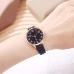Stylish Women’s Analog Watch with Leather Strap