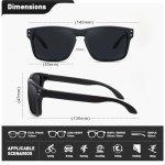 Retro Square Polarized Sunglasses for Men and Women