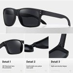 Retro Square Polarized Sunglasses for Men and Women