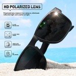 Retro Square Polarized Sunglasses for Men and Women