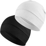 2-Pack Lightweight Cotton Skull Caps - Unisex Beanies