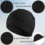 2-Pack Lightweight Cotton Skull Caps - Unisex Beanies