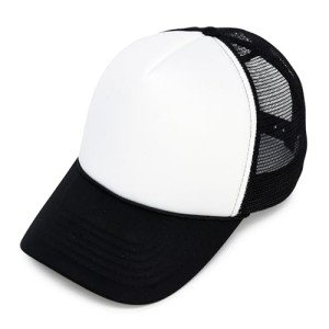 Two Tone Summer Mesh Cap - Black & White