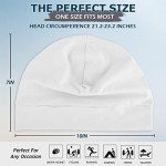 2-Pack Lightweight Cotton Skull Caps - Unisex Beanies