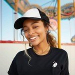 Two Tone Summer Mesh Cap - Black & White