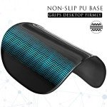 MROCO Ergonomic Mouse Pad with Gel Wrist Support, Comfortable Mousepad with Smooth Wrist Rest Surface and Non-Slip PU Base for Pain Relief, Computer, Laptop, Office & Home, 9.4 x 8.1 in, Black Color