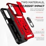 SunStory for Samsung Galaxy A15 5G Case with HD Screen Protector & Slide Camera Cover & Kickstand, for Samsung A15 5G Case [Military-Grade] Phone Case for Samsung Galaxy A15 5G (Red)