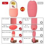 Pink Ice Cube Roller Massager for Face and Neck