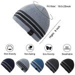 Warm Fleece-Lined Knit Beanie for Men