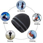 Warm Fleece-Lined Knit Beanie for Men