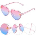 3 Pack Heart Shaped Sunglasses for Kids