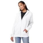 Hanes Men's Eco-Smart Zip Hoodie - White, Medium