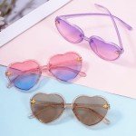 3 Pack Heart Shaped Sunglasses for Kids