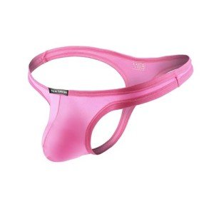 Men's Pink Thong Underwear - No Visible Lines