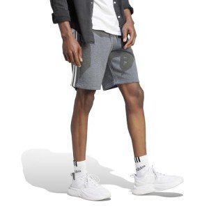 Adidas Men's Fleece 3-Stripes Shorts - Dark Grey