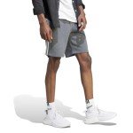 Adidas Men's Fleece 3-Stripes Shorts - Dark Grey