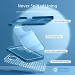 Dssairo [5 in 1 Designed for iPhone 13 Case, with 2 Pack Screen Protector + 2 Pack Camera Lens Protector, Liquid Silicone Ultra Slim Shockproof Protective Phone Case [Microfiber Lining] 6.1 (Blue)