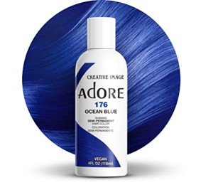 Vegan Blue Semi-Permanent Hair Color – 4 oz