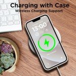 COFFKER for iPhone 13 Phone Case with [2X Screen Protectors], Liquid Silicone Shockproof Protective with Soft Anti-Scratch Microfiber Lining Slim Thin Case for iPhone 13 6.1 inch, Stone