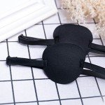 8 Pack Adjustable Black Eye Patches for All Ages