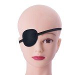 8 Pack Adjustable Black Eye Patches for All Ages