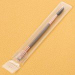 Dual Angled Eyebrow Brush with Spoolie - Dark Brown