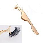 Gold Eyelash Applicator Tool and Tweezers