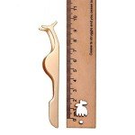 Gold Eyelash Applicator Tool and Tweezers