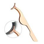 Gold Eyelash Applicator Tool and Tweezers