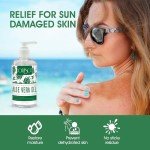 Aloe Vera Gel for Sunburn Relief and Moisturizing