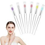 6 Silicone Lip Brushes - Reusable Makeup Applicators