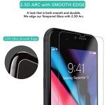 iSOUL 4-Pack Screen Protector for iPhone SE 3/2 (2022/2020 Edition), iPhone 8,7,6s,6, 4.7-Inch Tempered Glass Film [Ultra HD] [3D Touch] [Case Friendly] [Lifetime Replacement Support]