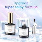 Modelones Super Shiny Gel Base & Top Coat Set