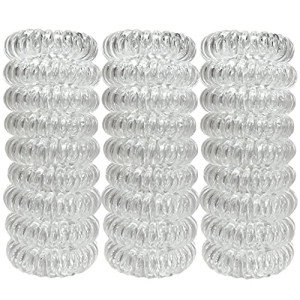 27-Piece Waterproof Spiral Hair Tie Set