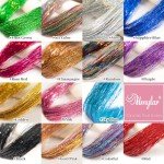 Colorful Hair Tinsel Strands - 12 Pack