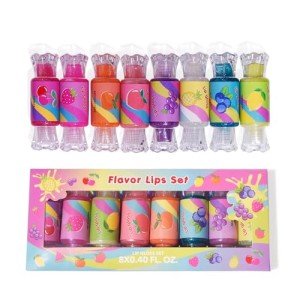 Cute Candy-Shaped Lip Gloss Set for Kids
