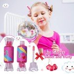 Cute Candy-Shaped Lip Gloss Set for Kids